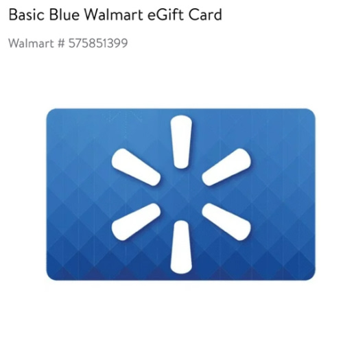 Basic Blue Walmart Gift Card
