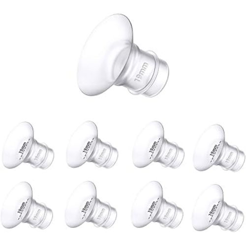 Flange Inserts 19mm 8PCS,Wearable Breast Pump Parts Compatible with Momcozy S12 pro/S9 pro/S12/S9/Medela/Spectra/TSRETE 24mm Breast Pump Shields/Flanges,Reduce 24mm Nipple Tunnel Down to 19mm