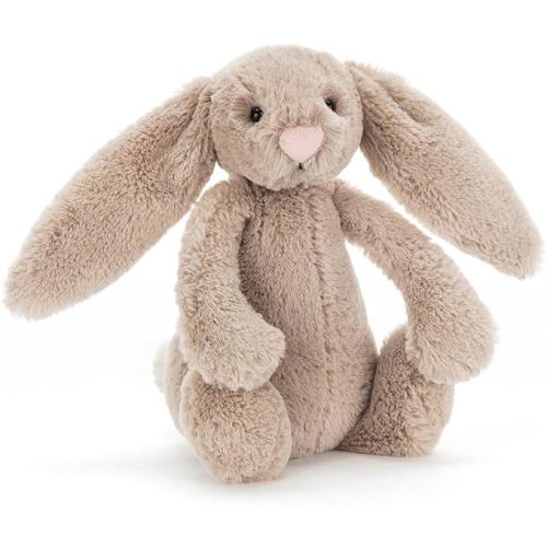 Jellycat Bashful Beige Bunny Stuffed Animal, Medium 12 inches - Rabbit and Bunny Plush Toy - Classic Children's Gift