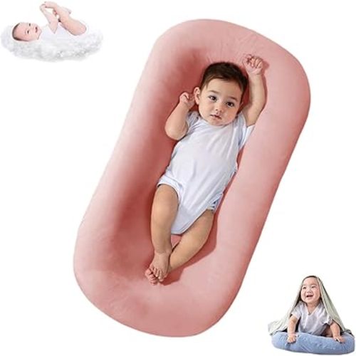 Lucakuins Baby Lounger Cover for Infants Loungers 0-24 Months, 100% Cotton Soft and Breathable Lounger Slipcover（Only Lounger Cover, Without The Lounger） (015, OneSize)