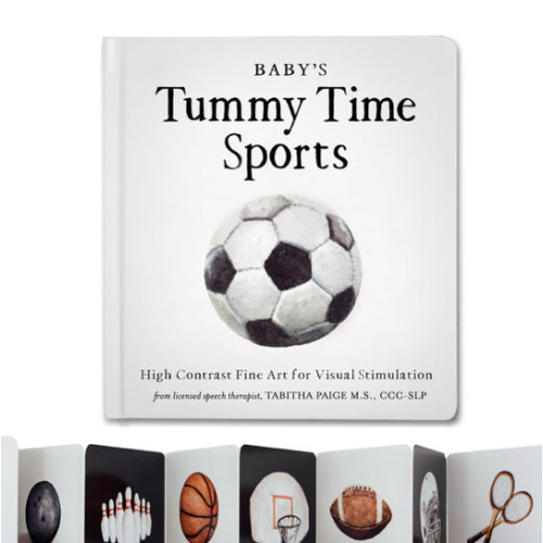 Baby's Tummy Time Sports: High-Contrast Fine Art for Visual Stimulation (Tabitha Paige Children's Book Series)