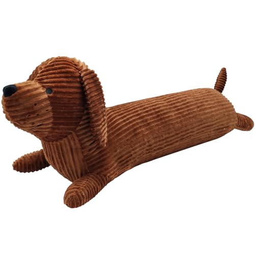 Long Dachshund Plush Pillow – 19.6" Stuffed Dog Toy for Kids & Adults | Long body design perfect for hugging and sleeping, super soft plush, great Christmas gift for kids, and dachshund lovers