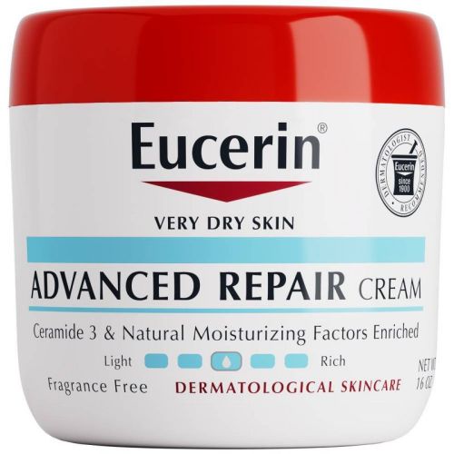 Eucerin Advanced Repair Fragrance Free Body Cream for Dry Skin Unscented - 16oz