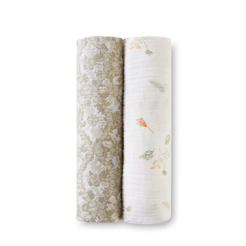 Willow Cotton Muslin Swaddle Blanket Set (Batik, Set of 2)