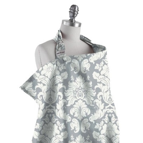 Bebe au Lait Nursing Cover - Chateau Silver