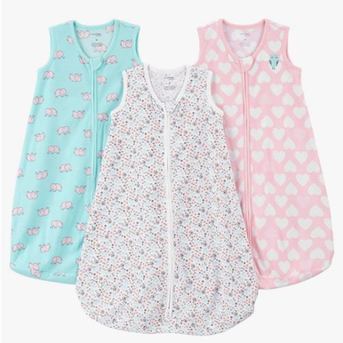 Simple Joys by Carter's Unisex Babies' Microfleece Sleepbag Wearable Blanket, Pack of 2