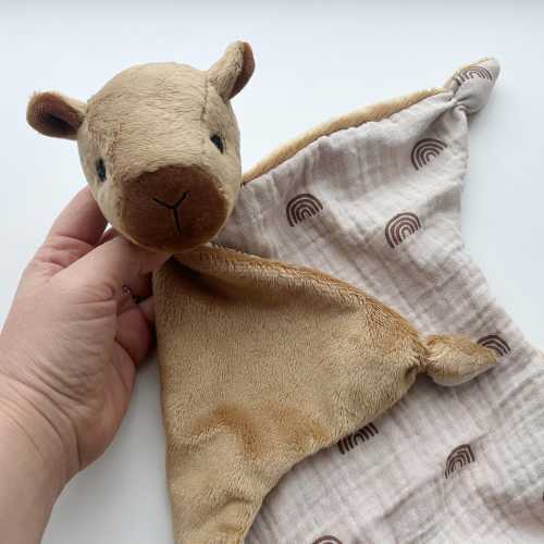 Animal baby lovey Capybara plush toy