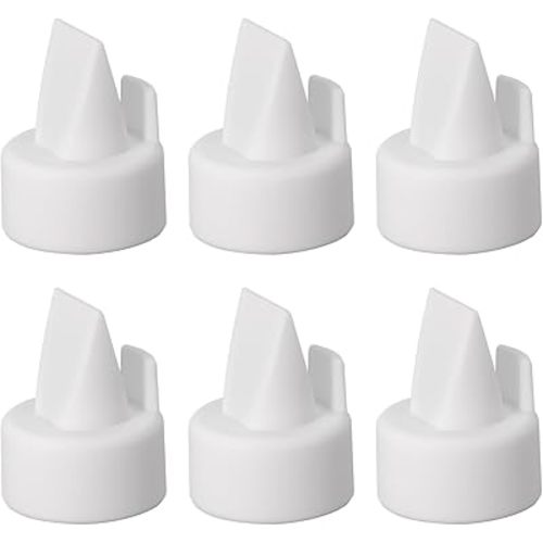 6 PCS Replacement Duckbill Valves Compatible with Medela Symphony Breast Pump, Silicone Pump Parts Accessories, BPA Free, White