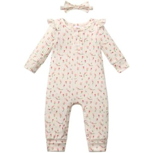 Vibebox Newborn Baby Girl Clothes One-Piece Cute Outfits Preemie-12 Months