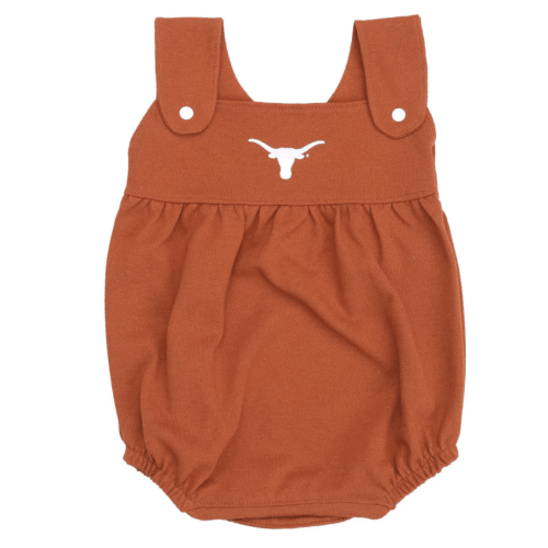 Infant Burnt Orange Bubble Romper | University Co-op