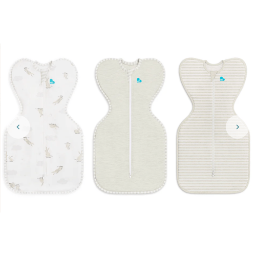 Swaddle Up™ Starter Pack 1.0 TOG Cotton Sand Cloud Bunnies