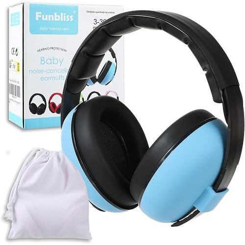 Funbliss Baby Ear Protection Headphones, Blue