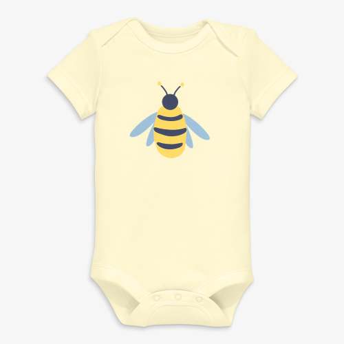 Organic short sleeve bumblebee babysuit | Primary.com