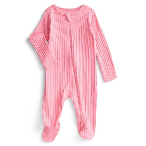 Wonder Nation Baby Boys or Girls Zip Front Footed Pajamas, Sizes Preemieie-6/9 Months