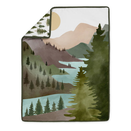 Sweet Jojo Designs Woodland Pine Tree 4 Piece Crib Bedding Set | Wayfair