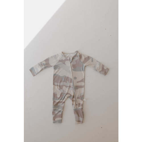 Camo | Bamboo Zip Pajamas
