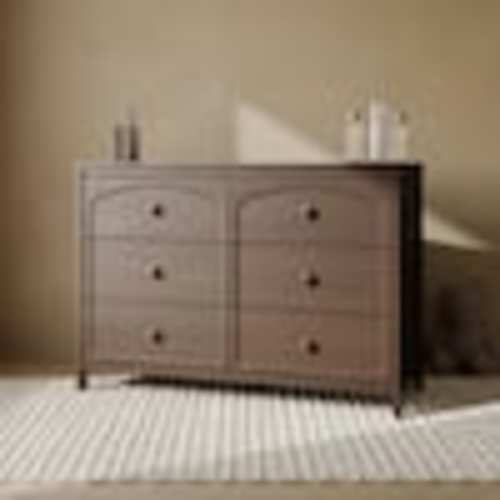 Graco Olivia Hazelnut 6 Drawer 47.72 in. Wide Dresser 03716-808