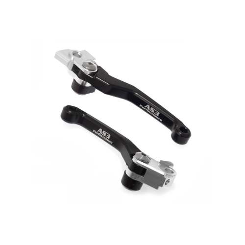 AS3 FLEXI LEVERS BLACK | BETA 125-480 RR RS RX XTRAINER 13-25