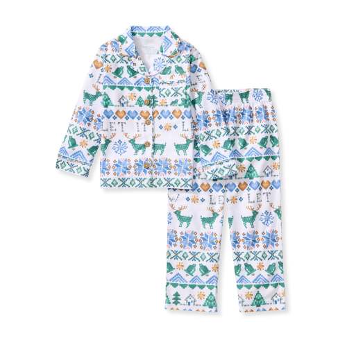 Let It Snow Flannel Kids Pajama Set | Burt’s Bees Baby® – Burt's Bees Baby