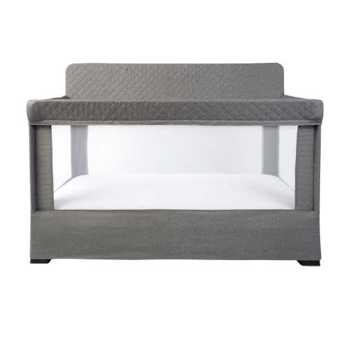 Baby Delight Lunaire Full Size Mesh Baby Crib & Playard, Charcoal Grey