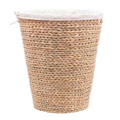 Water Hyacinth Laundry Hamper with Linen Liner