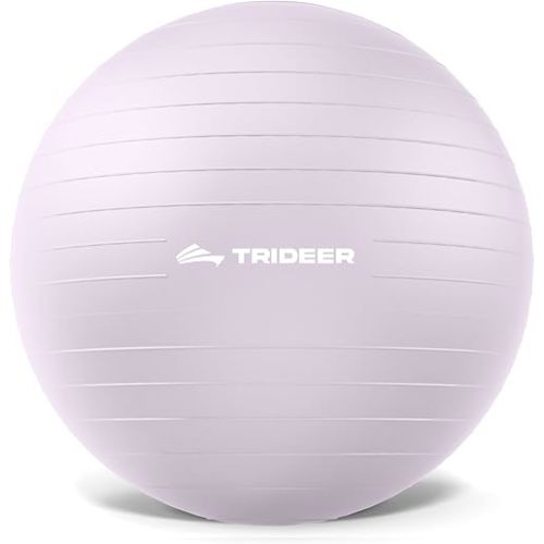 Trideer Exercise Ball Yoga Ball,Office Seating & Balance Ball Chair, Stability Ball for Pilates, Physical Therapy,Core Training & Balance Improvement & Stretching