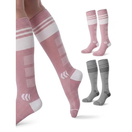Momcozy Compression Socks for Women, 20-30 mmHg for Flying, Travel & Sports | 20-30 mmHg option: Enhanced support with zoned compression, Lycra fiber for lasting elasticity, silver-infused for freshness