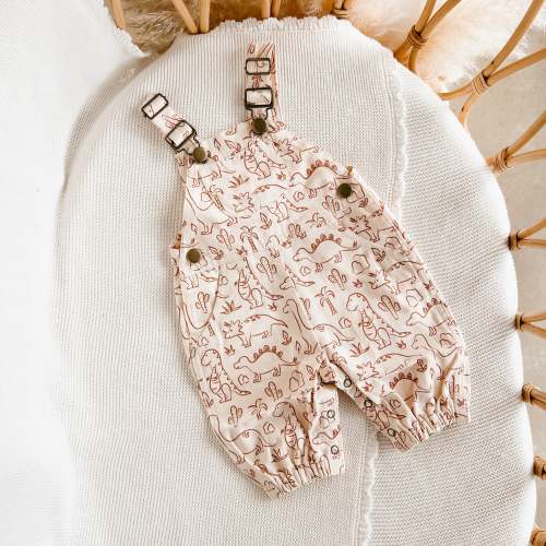 Dino Denim Overalls – Blossom and Pear