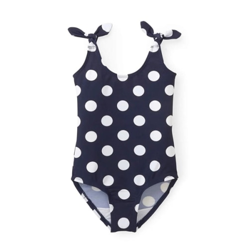 Bow Shoulder One-Piece Swimsuit