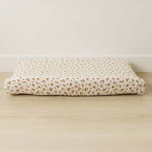 Autumn Bloom Muslin Changing Pad Cover