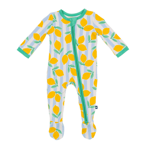 Zip Footie in Lemonade