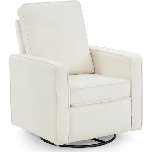 Delta Children Luna Nursery Swivel Glider - Greenguard Gold Certified and Oeko-TEX Standard 100 Fabric, Oatmeal