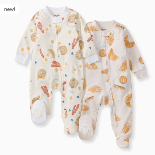 Eggs & Coffee Organic Sleep & Play 2 Pack – Burt's Bees Baby