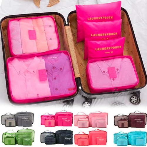 Dalrosia Travel Packing Organizers Cubes, 6 Pieces
