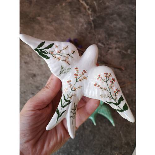 Brown Lavender Portuguese Swallows, Portugal Pottery, Portugal Swallows, Keramik Portugal, Available in 4 sizes:)