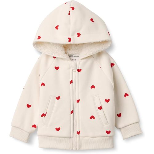 Amazon Essentials x Sofia Grainge Unisex Toddlers and Babies' French Terry Zip Hoodie Sweatshirt