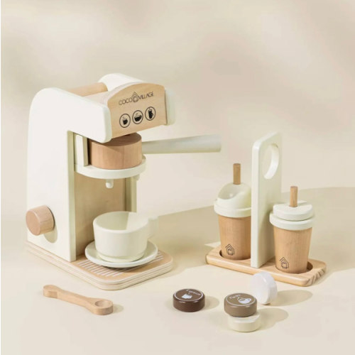 Wooden Coffee Maker Set | Foam