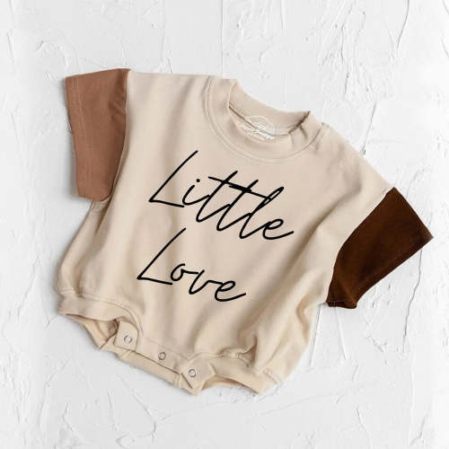 Little Love baby Color Block T-Shirt Bubble Romper