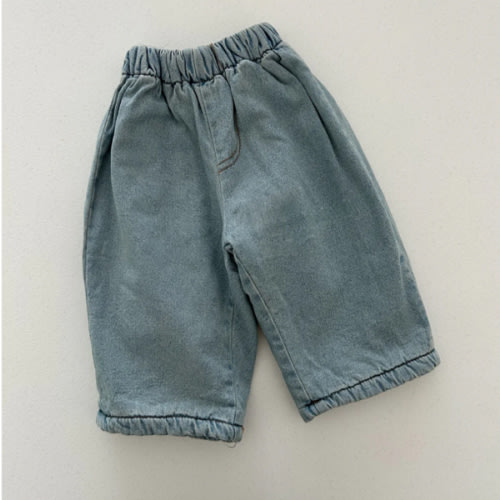 Toddler W25 Fleece Lined Pull-on Denim Pants (4m-6y) - Denim