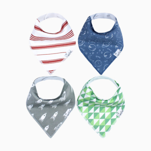 Copper Pearl Printed Bandana Bib Set (4-Pack) - Apollo