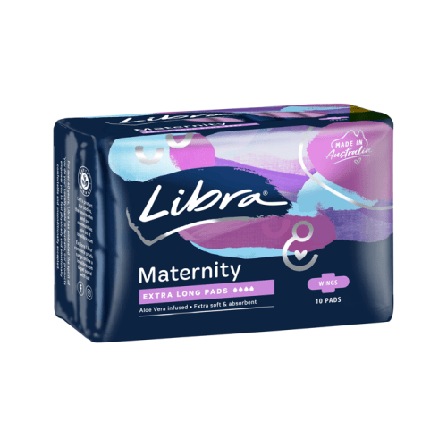 Libra 10 Pack Maternity Extra Long Pads