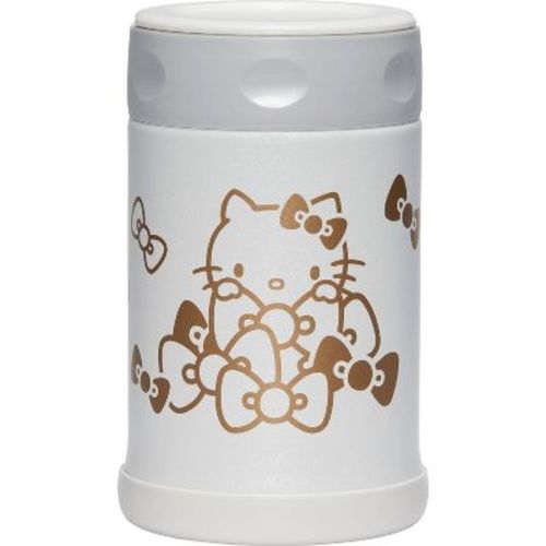 Zojirushi Stainless Steel Hello Kitty Food Jar - White: Insulated Thermal Container for Kids, 17 oz Capacity