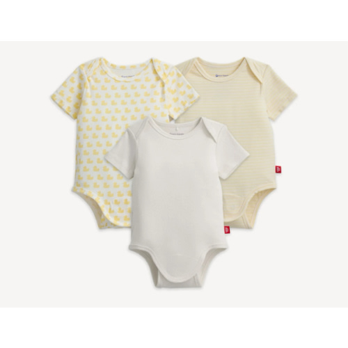 Magnetic 3-Pack Bodysuit - Organic Cotton - Many Ducks - 6-9M -and/or 3-6M