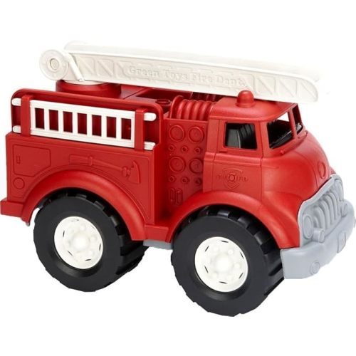 Green Toys Fire Truck - Bpa, Phthalates Free Imaginative Play Toy for Improving Fine, Gross Motor Skills. Toys for Kids