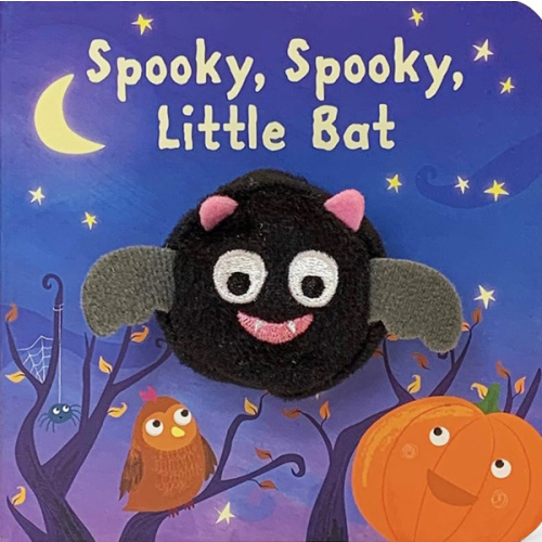 Spooky, Spooky, Little Bat Finger Puppet Halloween Board Book Ages 0-4