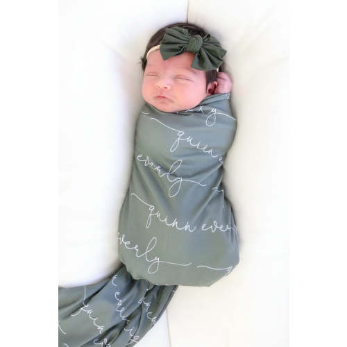 Personalized Baby Name Swaddle Blanket