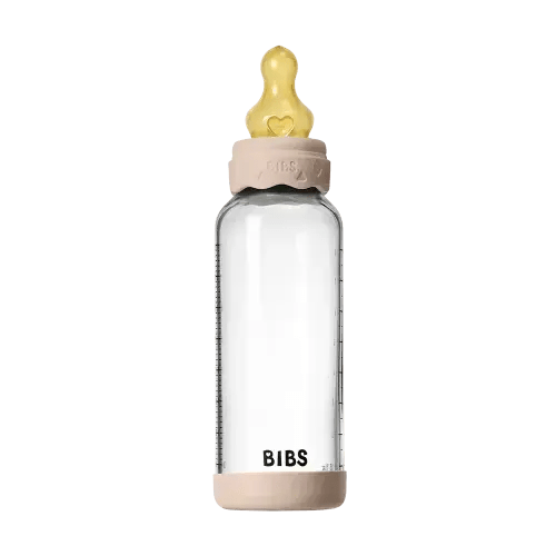 BIBS Baby Glass Bottle Boheme Set 8oz Latex - Blush – Bibsworld store US