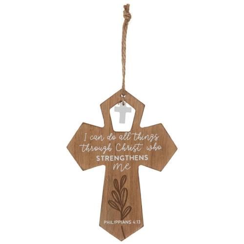 Philippians 4:13 Mini Wall Cross