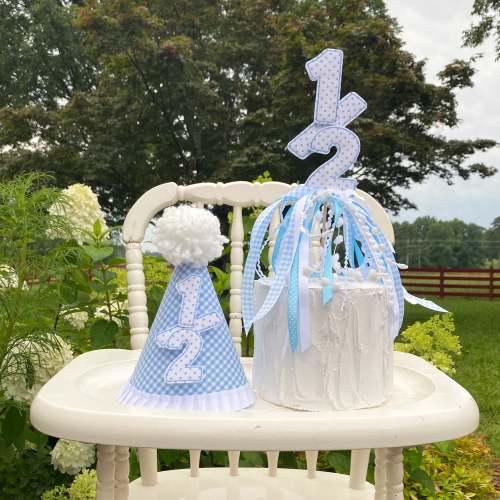 1/2 Birthday Set - Hat and Cake Topper – Little Happies