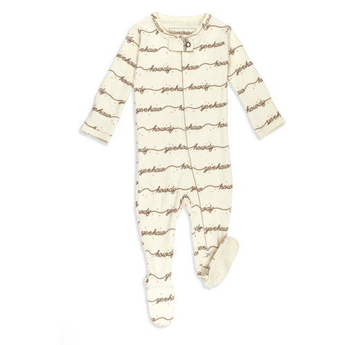 3-6m | Howdy | Organic Zipper Footie